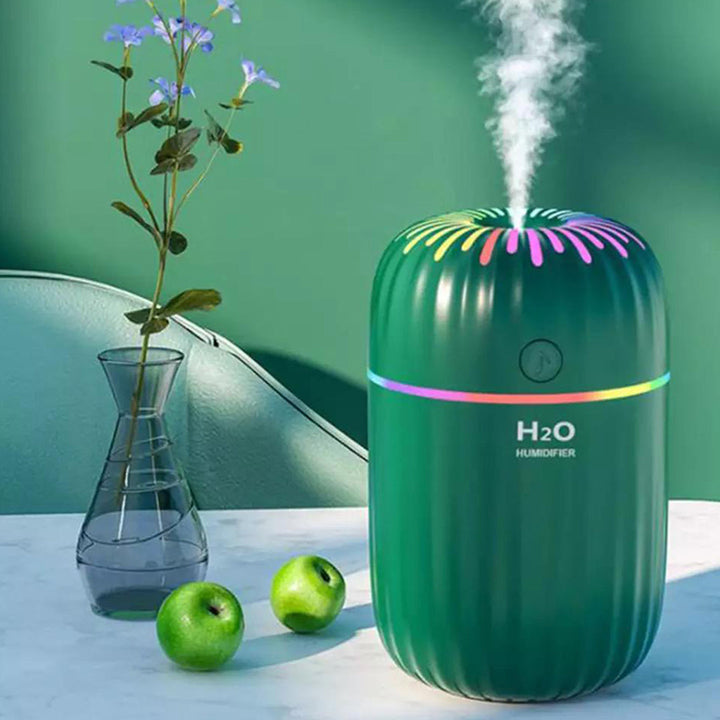 300ml Portable Diffuser Air Humidifier with USB and Colorful Night Light