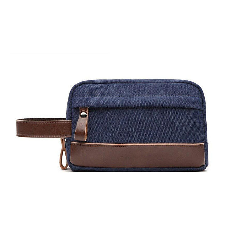 High-Quality Waterproof Unisex Leather Canvas Organizer Bag