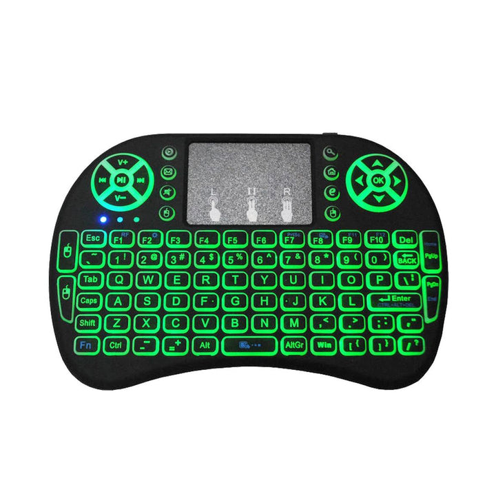 Mini Backlit Wireless Keyboard with Touchpad & Built in Lithium Battery (2.4G)