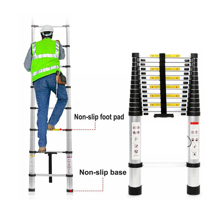 Telescoping Ladder Heavy Duty Aluminum Extendable Ladder