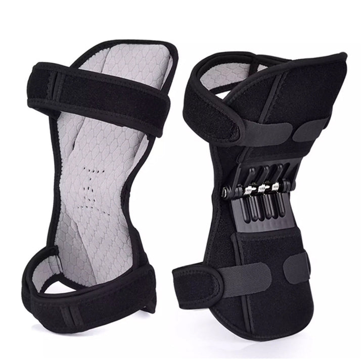 Knee Support Brace Pads Booster Joint Lift Squat Sport Power Spring Force