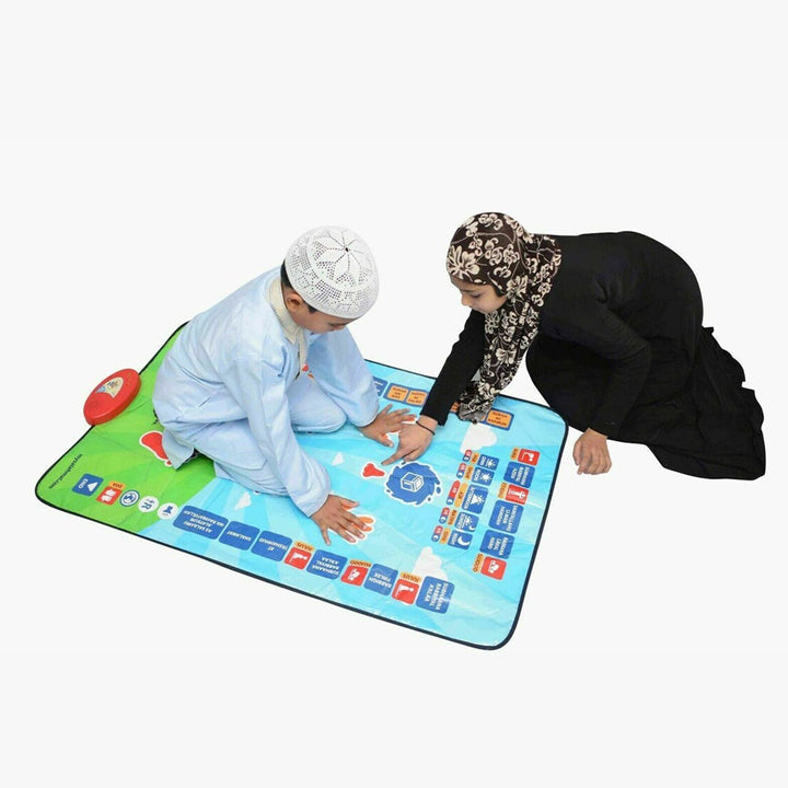 Smart Prayer Mat Foldable and Adjustable Waterproof with Instructional Book