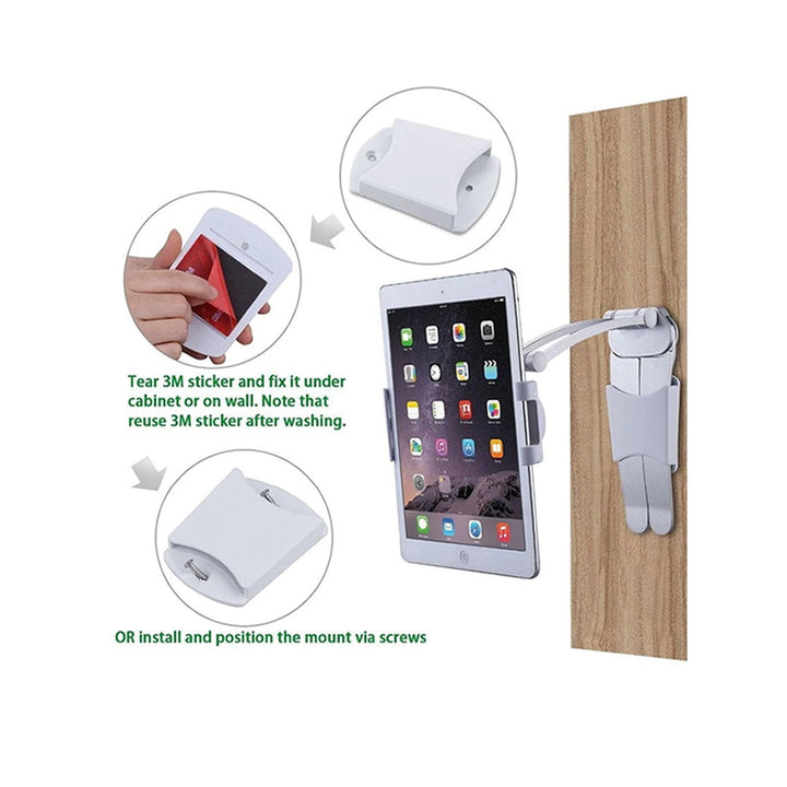 Kitchen Universal Tablet Holder Wall Mount Stand