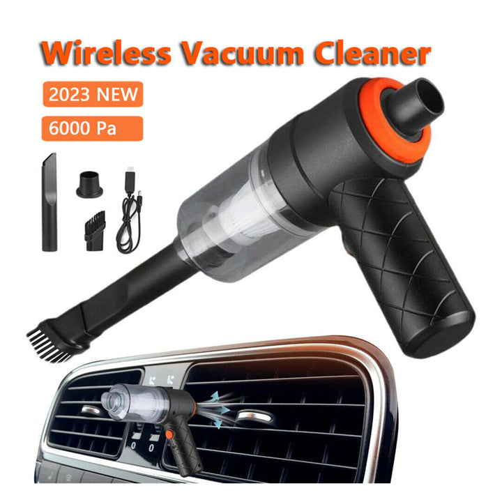 Three-Function Handheld Cordless Vacuum Cleaner - Suction, Blow and Clean