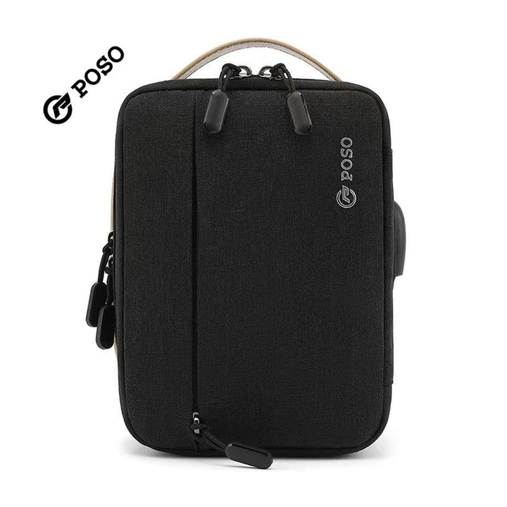 Poso Bag Large and spacious with multiple pockets with USB port for charging the phone