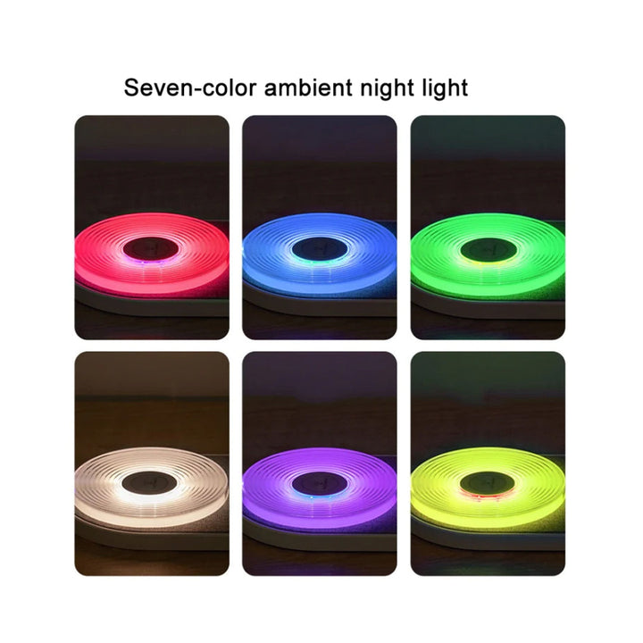 K29T 15W Cell Phone Wireless Charger with 7 Colors Night Light with Fast Charging