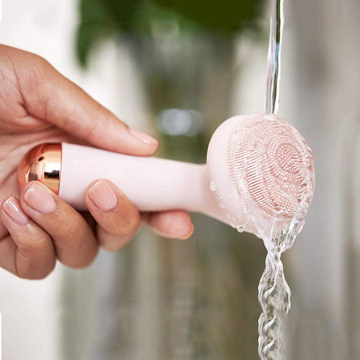 Finishing Touch Electric Silicone Brush Head Facial Flawless Cleanser & Massager Rechargeable