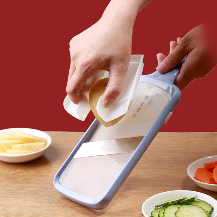 Stainless Steel Fruit Vegetable Chopper Slicer Adjustable Thickness Cutter