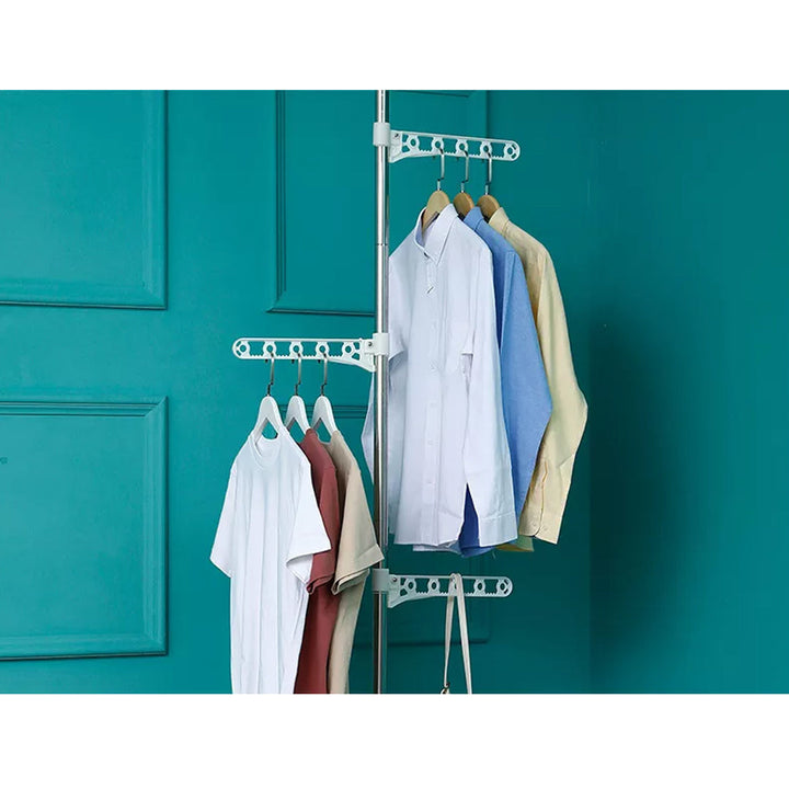 1.1 - 3.1m Adjustable Clothes Hanger Laundry Rack and Organizer for clothes storage