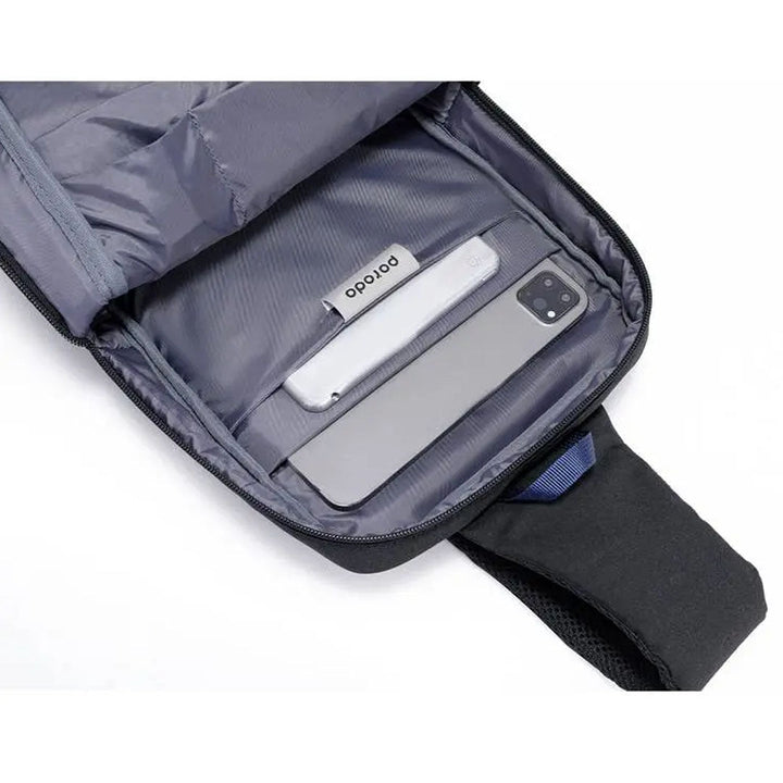 Porodo Cross Body Sling Bag with Dual Charging Ports