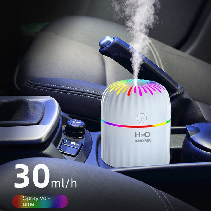 300ml Portable Diffuser Air Humidifier with USB and Colorful Night Light