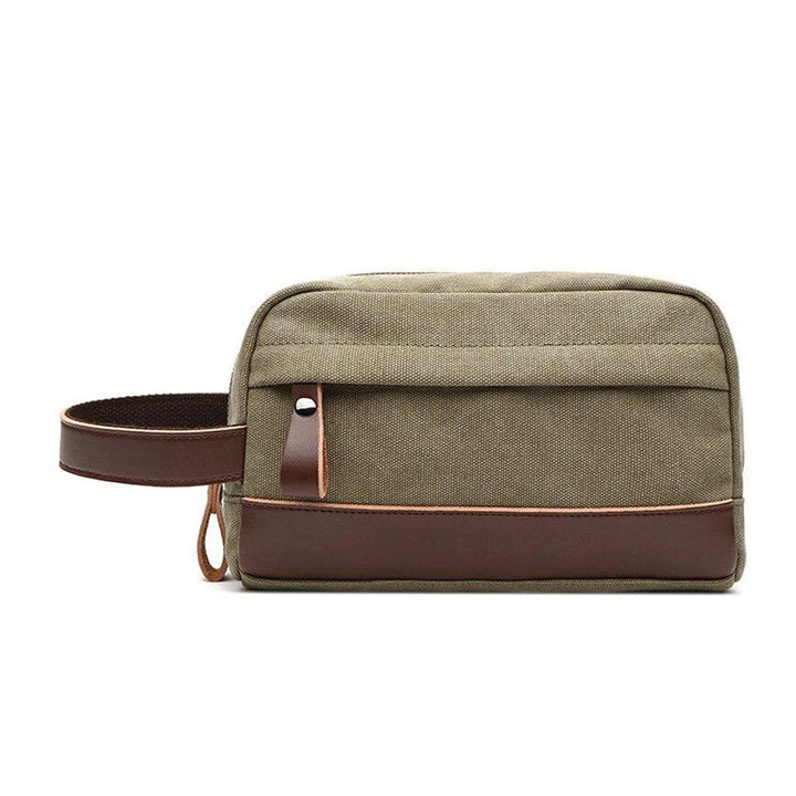 High-Quality Waterproof Unisex Leather Canvas Organizer Bag