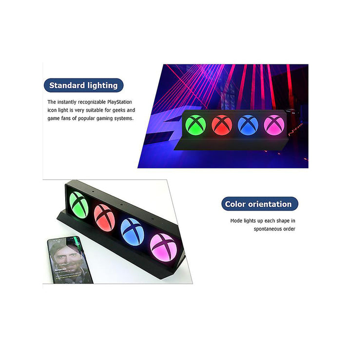 Xbox Icons Light Voice Control With Colorful LED Light 3 Lighting Modes With Interactive Music