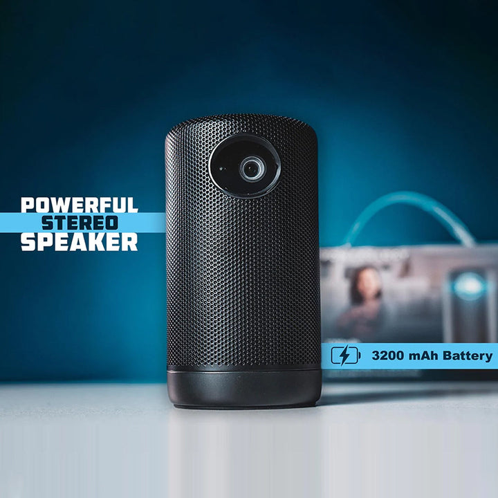 Powerology 3200mAh Auto Focus Full HD Portable Projector