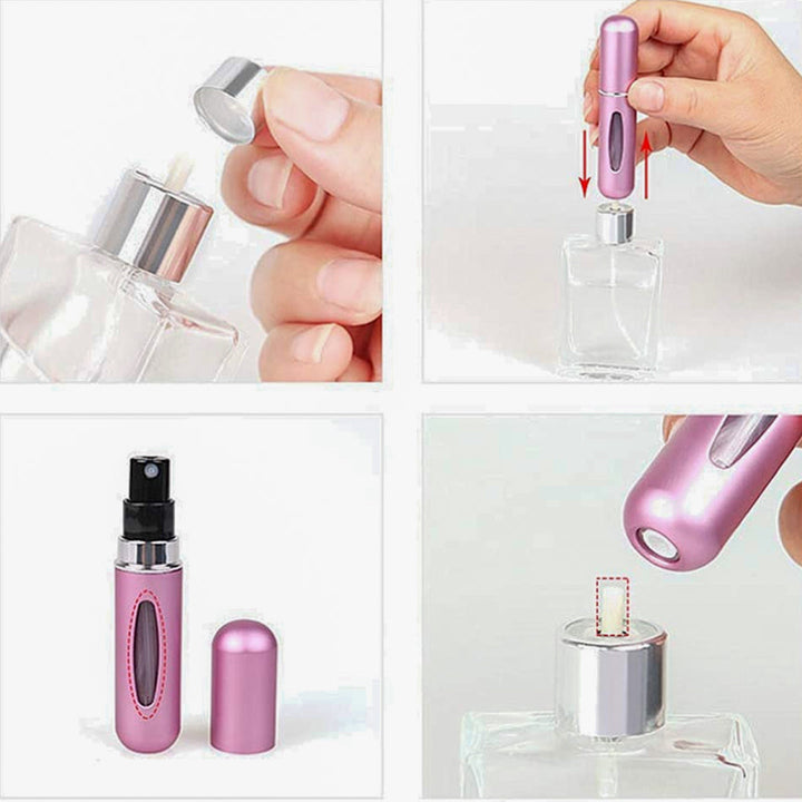 5ml Refillable Mini Perfume Spray Bottle Aluminum Spray Atomizer