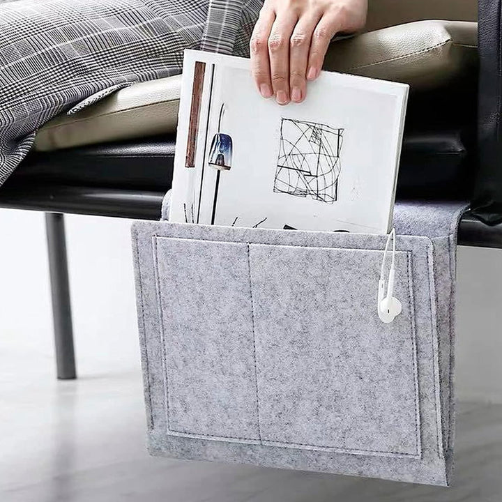 Multifunctional Bedside Tidy Storage Bag With Pockets Insert Sofa Double Layer Hanging Organizer