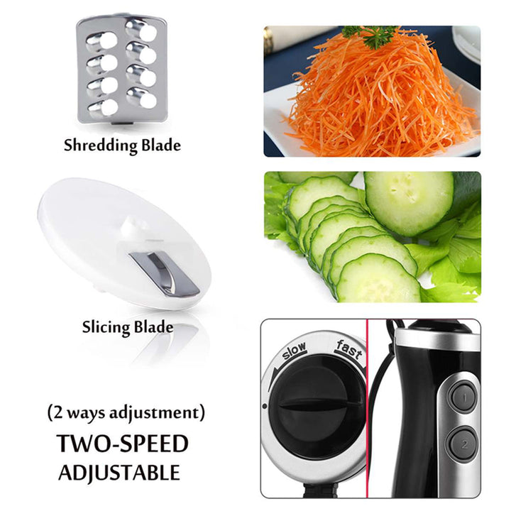 SOKANY 8-in-1 Stainless Steel Sauces Electric Hand Mixer Whisk Meat Grinder Egg Smoothie Paste Blender Eggbeater