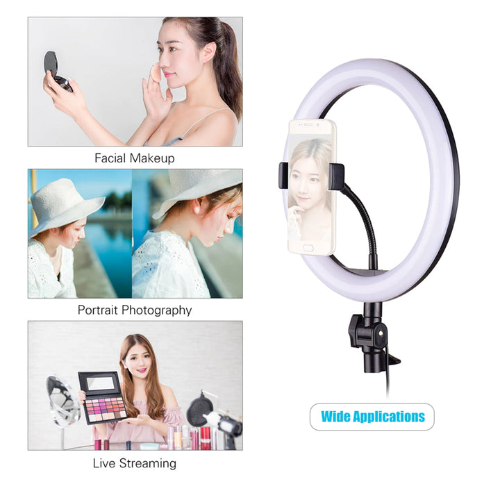 12 Watt LED Ring Fill Light Type B - Dia 26 Cm  With Tripod