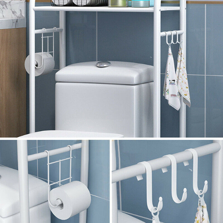 Toilet Rack Space Saver Metal Bathroom Storage Shelf