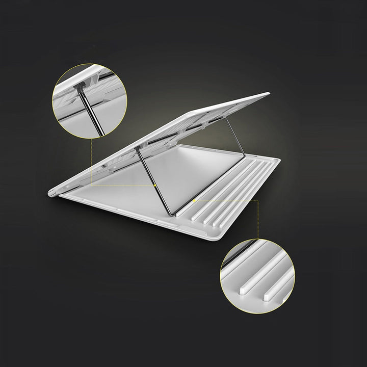 BASEUS MESH PORTABLE LAPTOP STAND - WHITE & GRAY