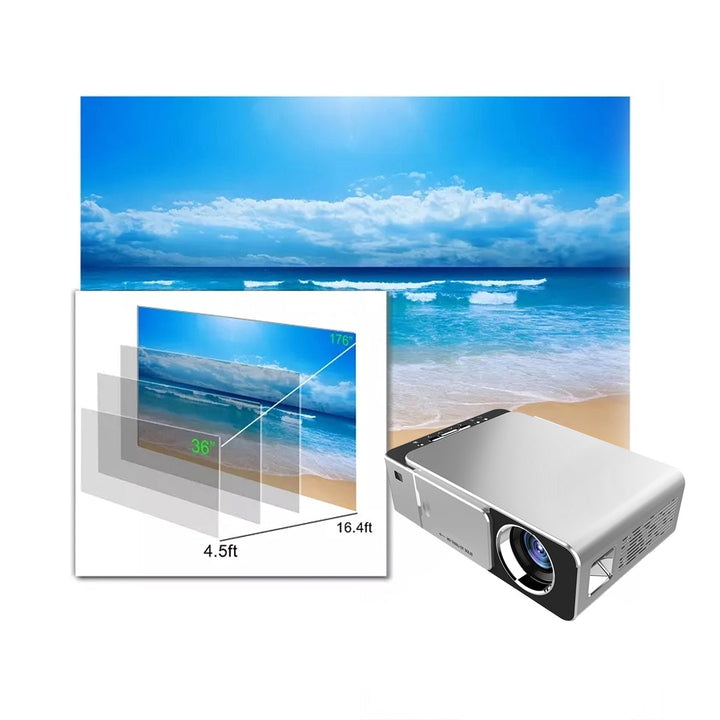 Toprecis T6 cell phone projector Multimedia share mirror screen projector 720P