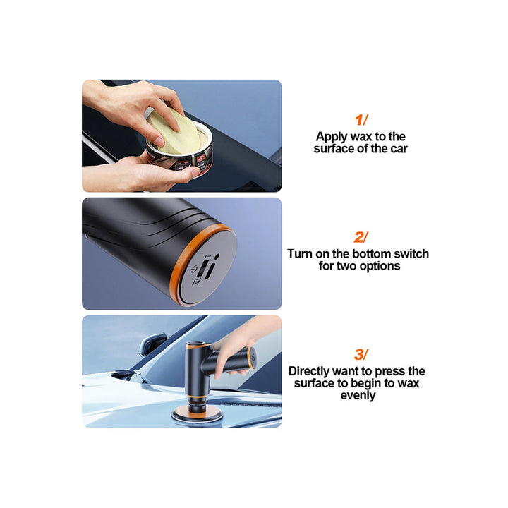 Ultra-light 1800RPM Portable Rechargeable Cordless Car Polishing Machine