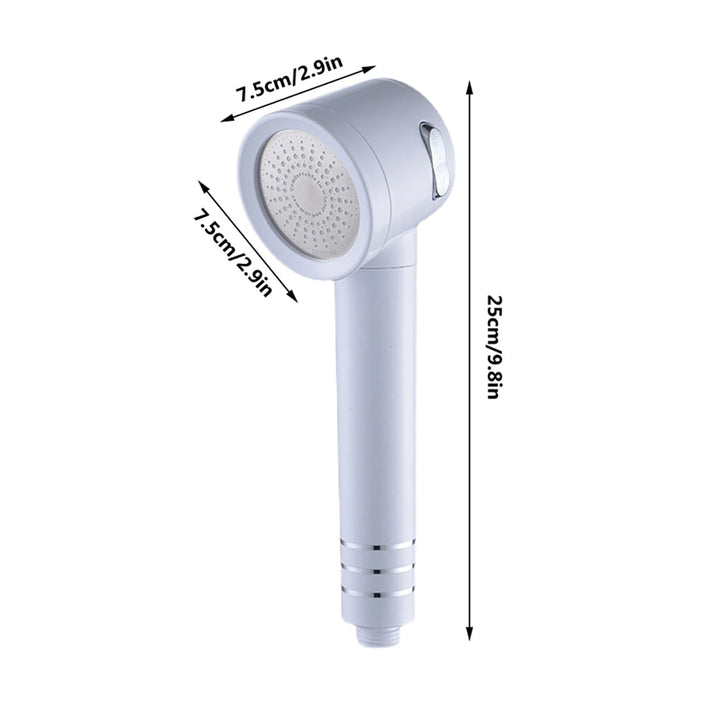 Portable 2-in-1 high-pressure water-saving shower head with 3 water spray modes