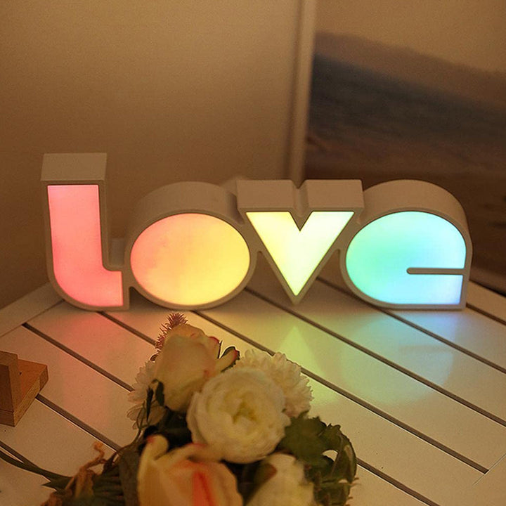 Creative Decorative Lights LOVE LED Light Lantern Shape Light