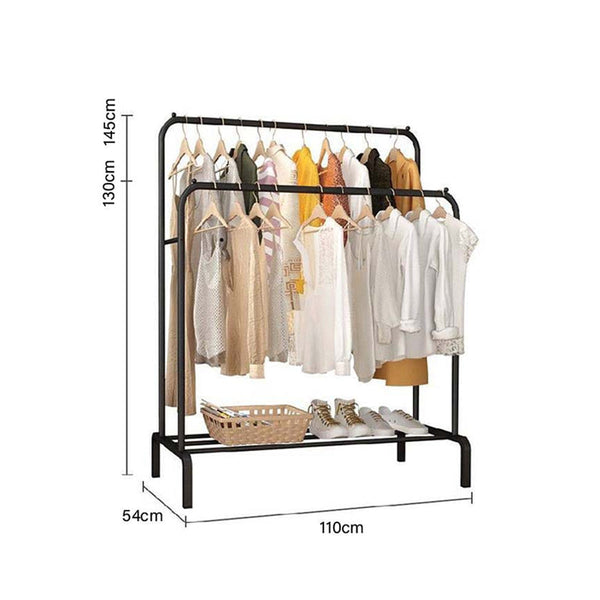 Multifunctional clothes stand with a modern and portable design