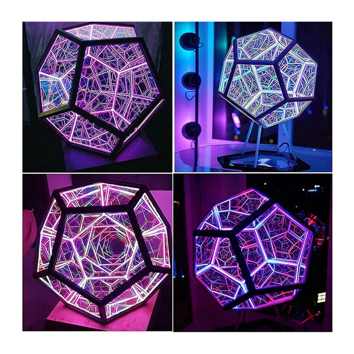 Infinite Dodecahedron Night night Art Light Exquisite Ornaments USB Charging Decorative Lamp