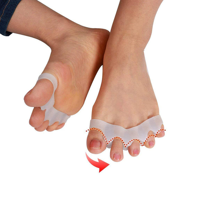 Silicone Toe Separator Pair for Muscle Relaxation and Pain Relief