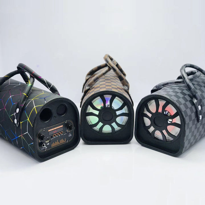 Speaker-shaped handbag, model K88, bluetooth speaker Wirelessly with LED lights