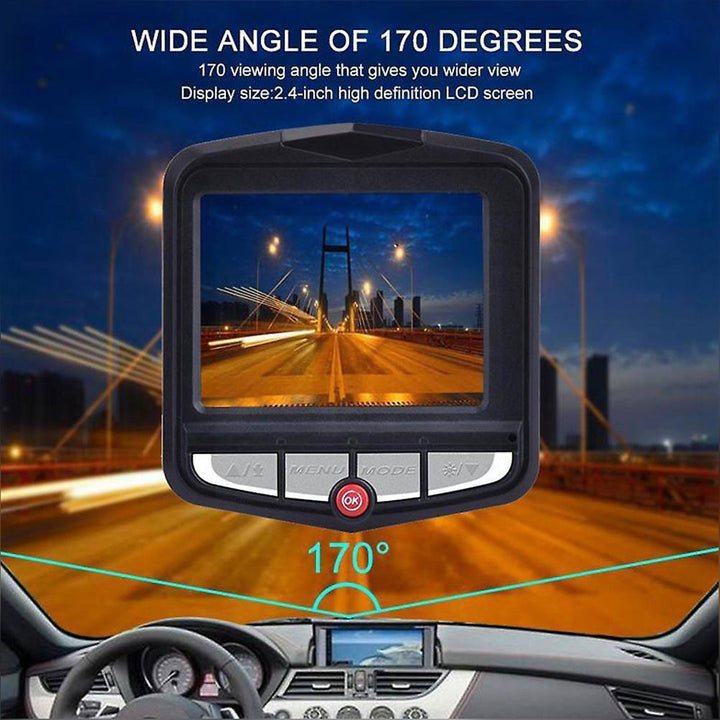 1080P Car Dash Camera with Super Night Vision Built-in G-Sensor