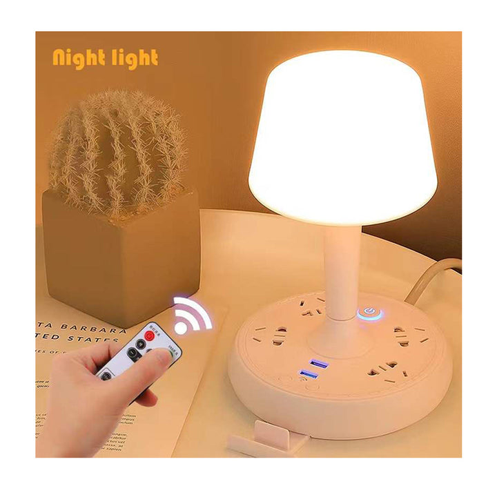 Multifunctional LED Desk Lamp with Two USB Charging Ports and 3 Lighting Modes with Remote Control