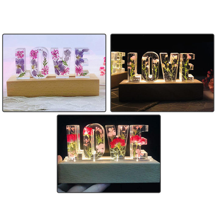 LED night light in the shape of the word LOVE to add a romantic touch to your home