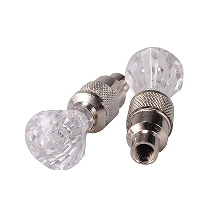 Set Of 2 Diamond Shape Car Tyre LED Lights with Motion Sensor Multicolor light