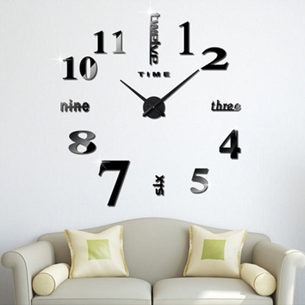 Fashionable Large Wall Clock 3D Hanging Furniture Clock Bracket Clock