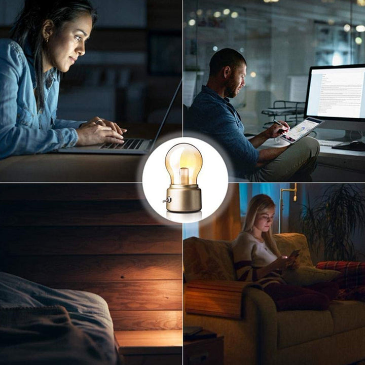 USB Charging Energy Saving Bulb Light Lamp Warm Light