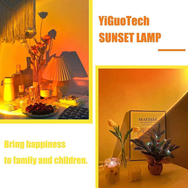 180 Degree Rotation Sunset Projector Lamp, Romantic Night Light