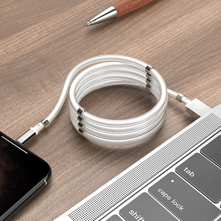 Hoco U91 Magic magnetic Cable USB to Lightning Or USB to Type-C