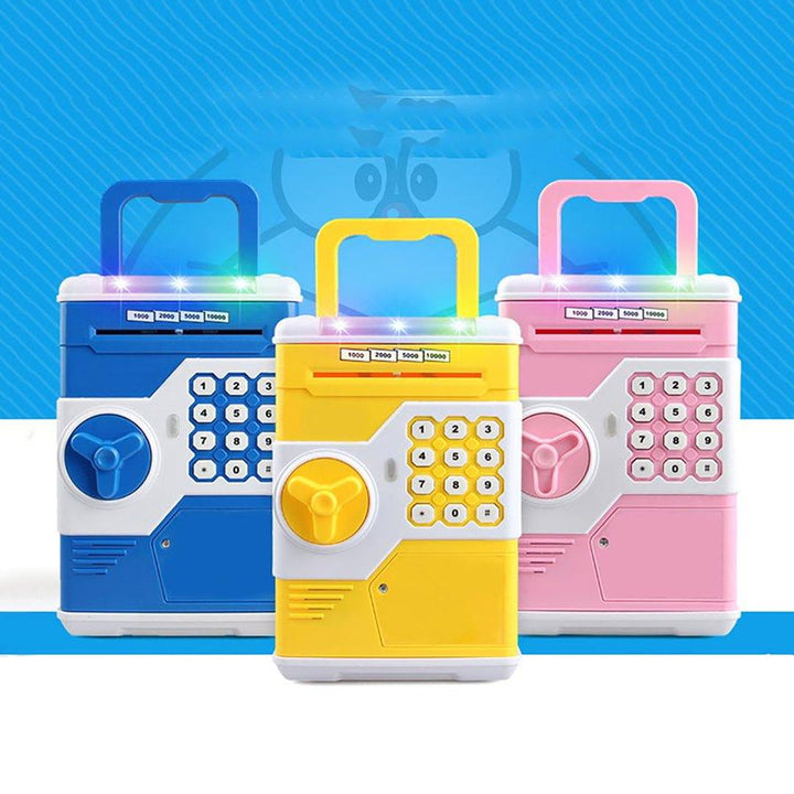 kids toy mini password money box mini atm bank toy bank safe money box