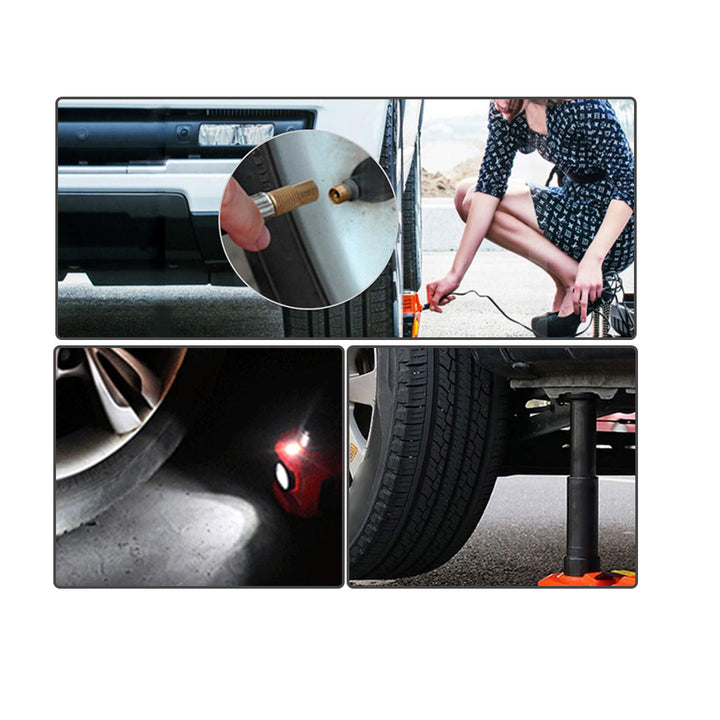 3 in 1 Electric Hydraulic Car Jack (Car Jack + Air Blower + LED Flashlight)