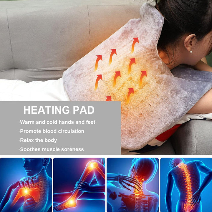 Ultra Soft Electric Heating Pad for Back, Neck, and Shoulder