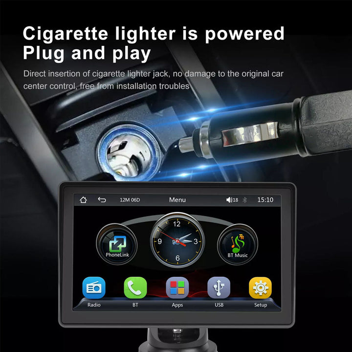 Apple CarPlay & Android Auto Portable Wireless Car Media Player