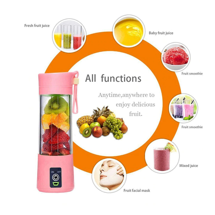 Portable Blender Juicer Cup USB Rechargeable Electric Automatic