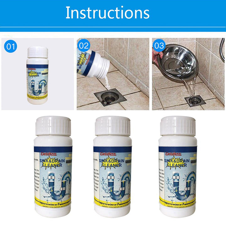 Powerful Sink Drain Cleaner Pipe Dredging Agent Sewer Toilet Dredge Powder Cleanser