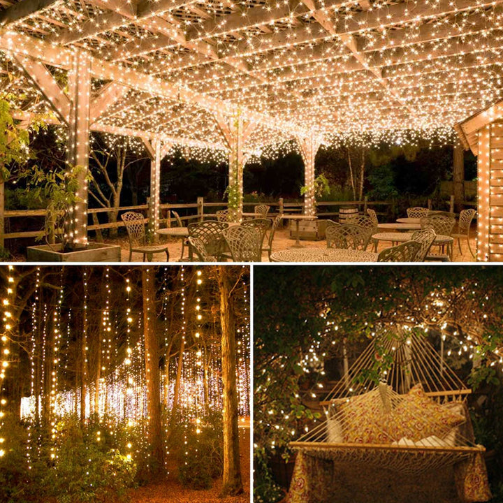 13M LED Solar String Lights Waterproof Copper Wire Decoration Lights