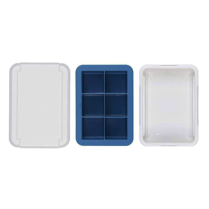 Covered Silicone Ice Cube Tray - Large Cubes