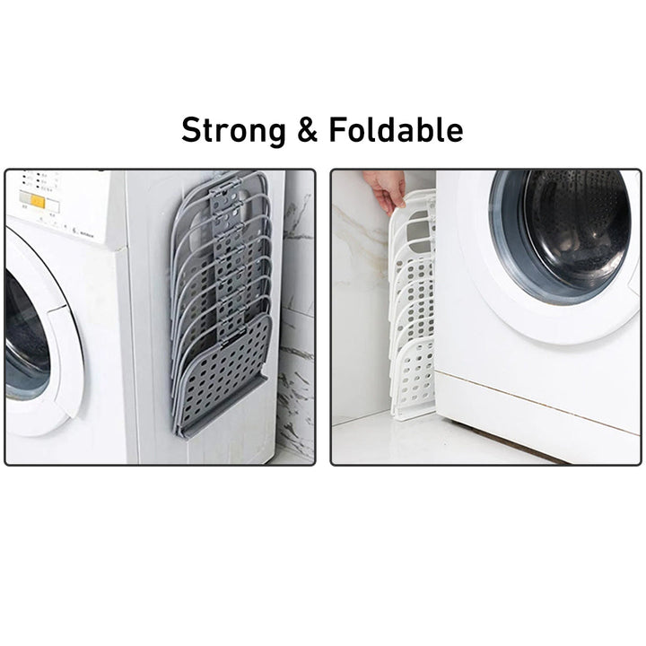 High-quality Plastic Multi-Purpose Wall-Mounted Folding Plastic Laundry Basket