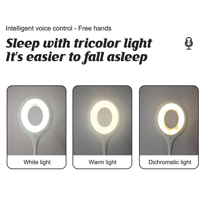 Voice Control Smart Rechargeable LED Night Light with 3 Brightness Modes